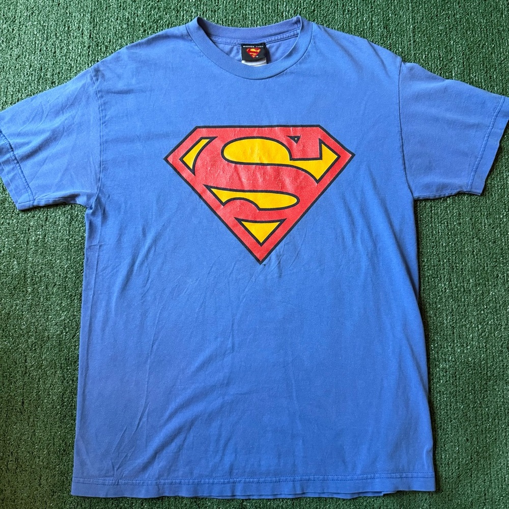 Vintage Superman Warner Bros Dc Comics Tee Shirt - Large